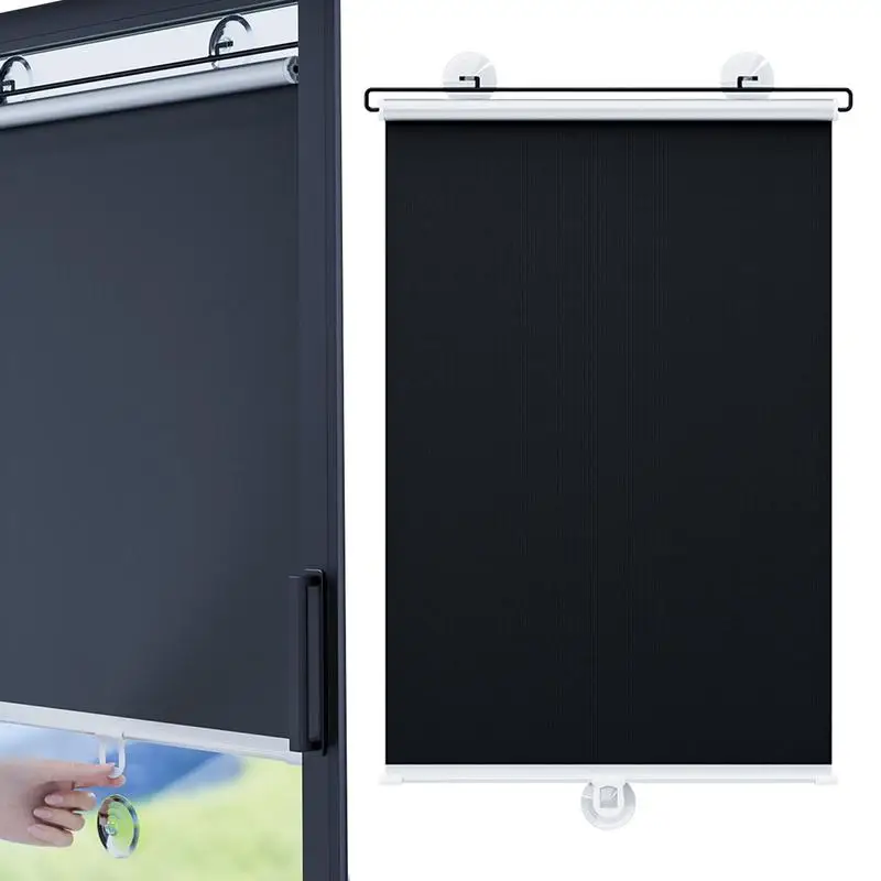 Car Roller Blinds Suction Cup Window Sunshade Blinds Protect Passengers Portable Breathable Anti UV Protector Screen car sunshade windshield sunshade windshield sun shade