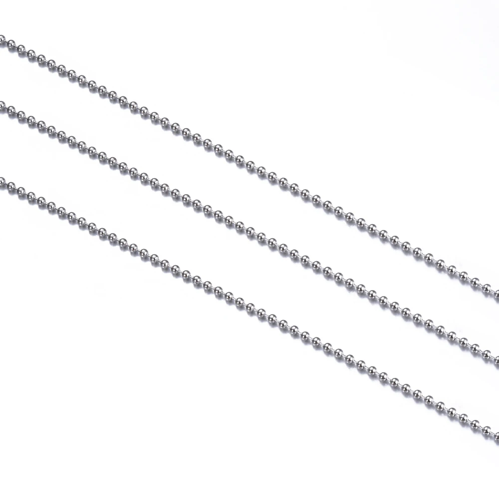 100 Cadenas De Bolas Acero Inoxidable 10cm - Para Joyería, Llaveros Y Manualidades DIY