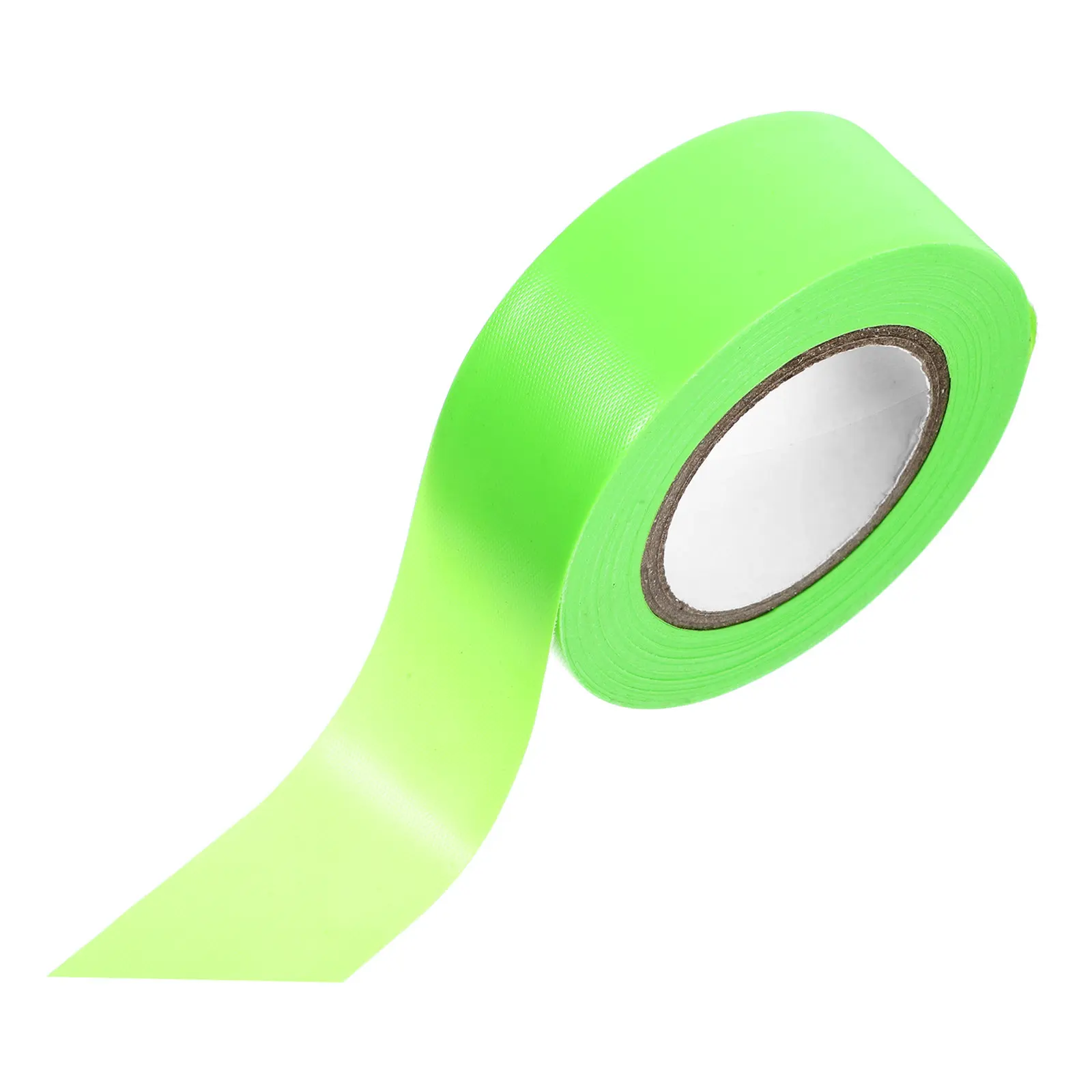 1롤 형광 마킹 테이프 경계 위험 지역 건설 바닥 체육관용 녹색 비접착성 안전 주의 테이프