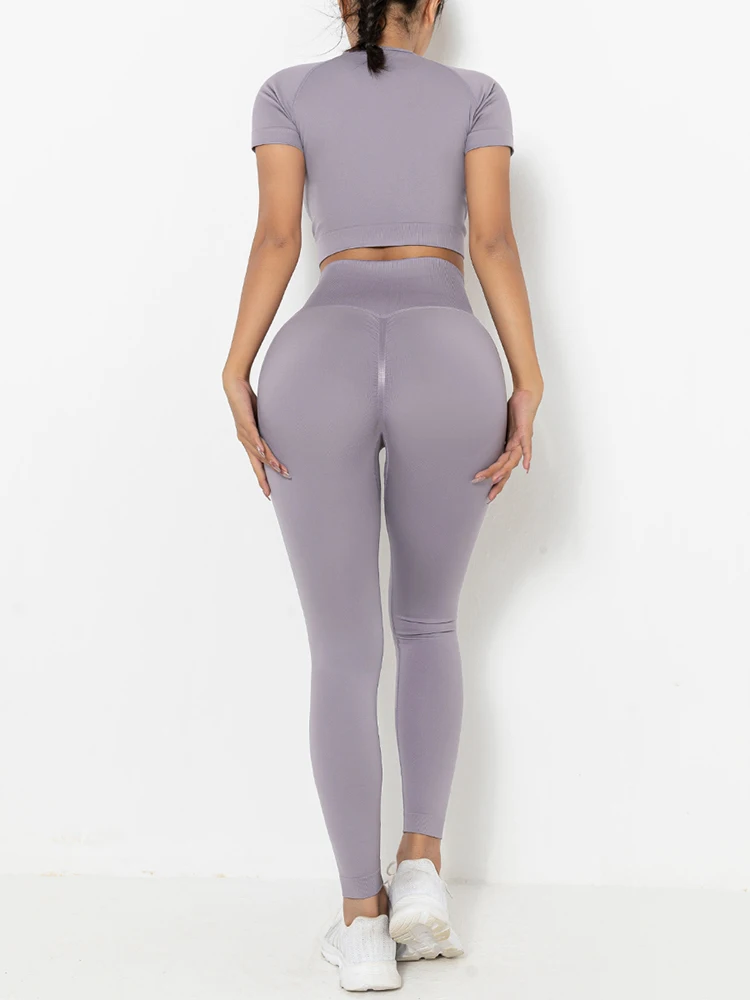 Leggings Set High Waist Fitness