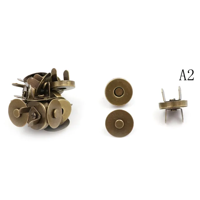 Új 10 Készlet/Tétel 100% Vadonatúj És Kiváló Minőségű 14 Mm -Es Táskás Pénztárca Varrógombok Mágneses Fém Pattanók Rögzítők - Image 6