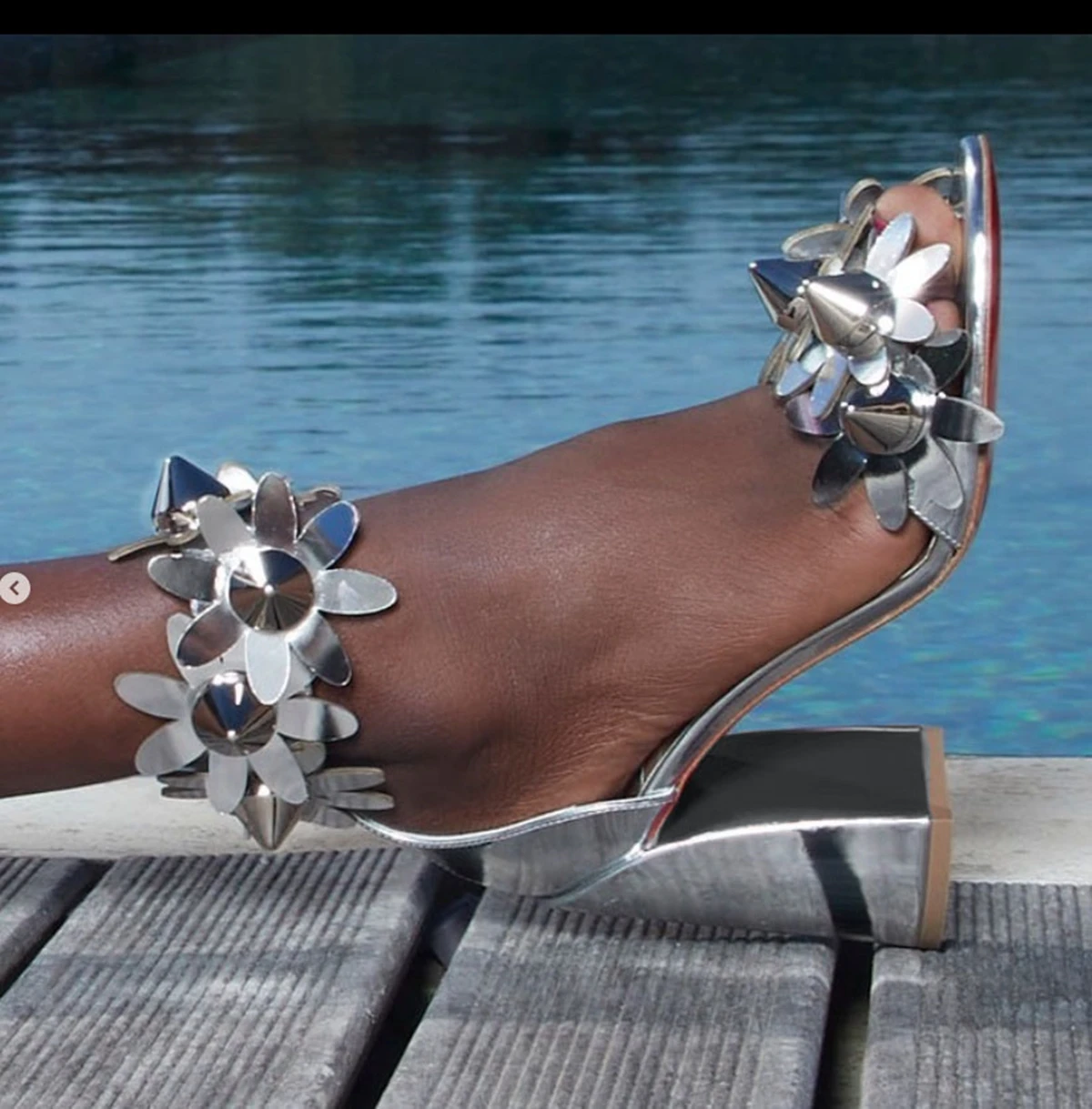Women Sandals Flower Rivet Leather Sandals Flowers Flower