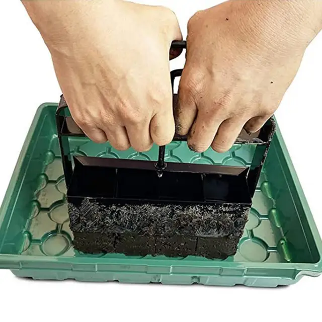 Talajblokk -Gyártó Gép Talajblokkoló Szerszám Kerti Készletek Kézi Újrafelhasználható Professzionális Fogantyú Tervezés Készítése - Image 2