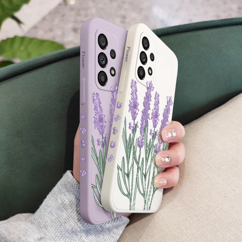 Elegant Lavender Phone Case - Soft Protective Cover in Timeless Design