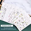 Random 50 PCS Stickers for nails Press on nails Toe nail art Decoration Women manicure supplies 5