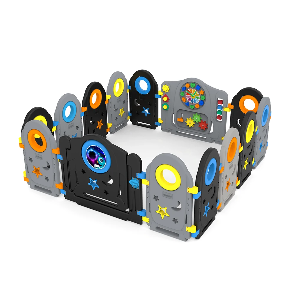

MH202 14 Panels MXHAPPY Baby Playpens Play Yard Fence Indoor Playpen Play Gate Kids Playpen