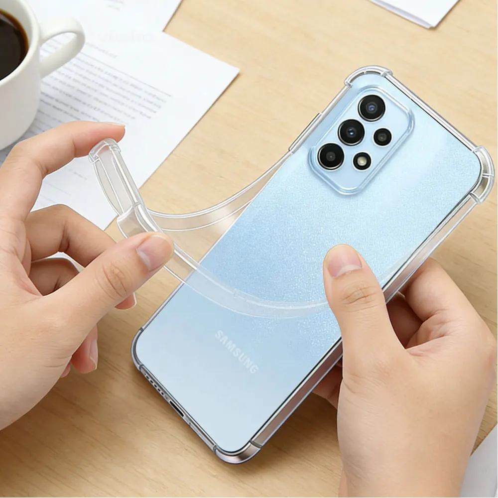 Crystal Clear Transparent Slim Soft Case with Corner Protection and Precise Cutouts