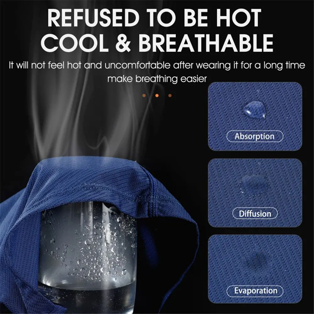 Travel Full Face Bicycle With Glasses Hole Ice Silk Headgear Breathable Balaclava Cycling Mask Bike Summer Headwear