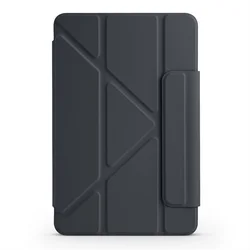 Smart Fold PU Leather Acrylic Case - Premium Magnetic Cover for MatePad Mini 8.8 (Black)