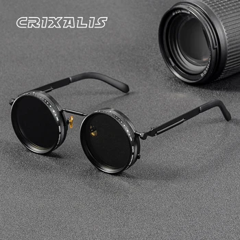 Polarized Retro Round Sunglasses 1