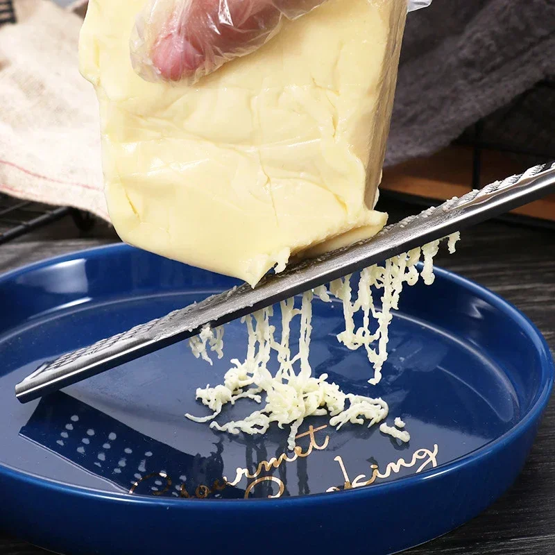 Stainless steel long handle Cheese Grater Lemon zest grater Kitchen gadget cheese grater
