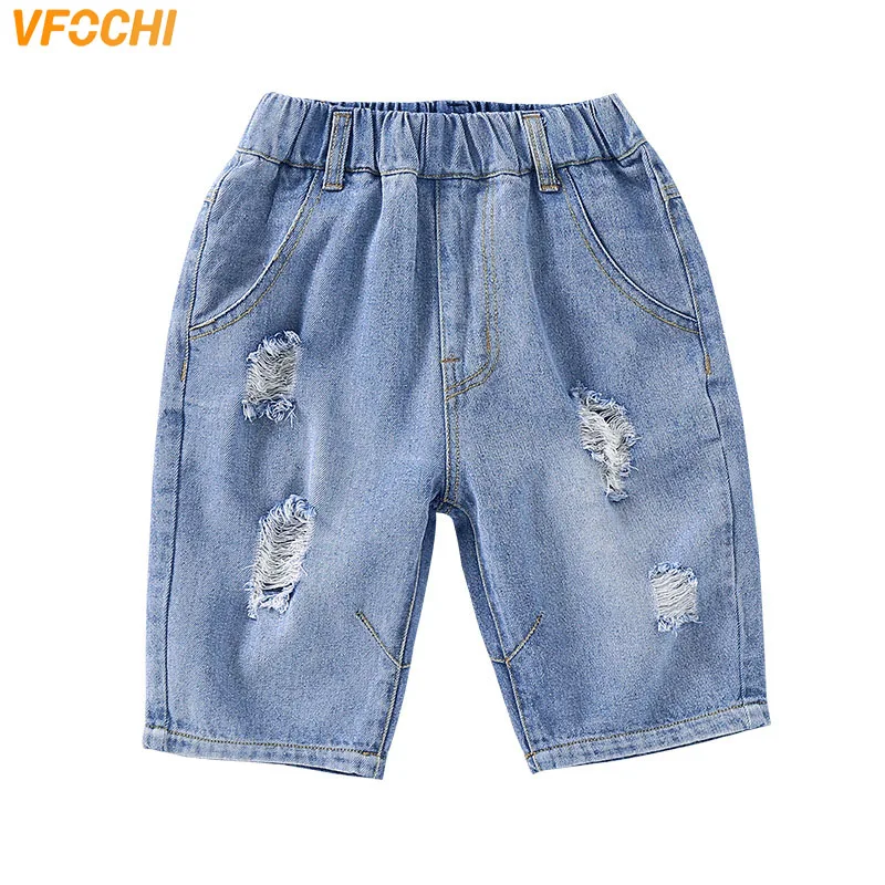 

VFOCHI Boys Denim Shorts 4-14Y Kids Trousers Summer Shorts Children Clothes Boys Beach Shorts Casual Teenager Boys Jeans Shorts