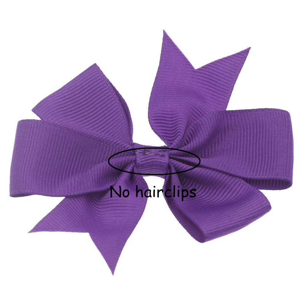18PCS 8cm Ripsband Haar Bögen Keine Clips Boutique Haar Zubehör Blume Headwear DIY Zubehör für Stirnband – Detail 4