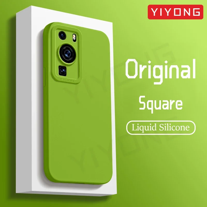 Enhanced Liquid Silicone Square Phone Case - Soft Protective Cover