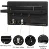 OurWarm Key Holder Wall decor with 5 Hooks, Mounted Hangers Rack, Wood Mail Organizer Shelf, Entryway Hallway Mudroom Office 3
