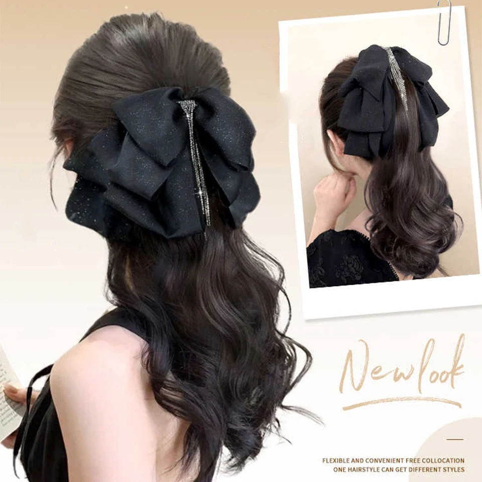 Synthetic Wavy Ponytail Hair Extensions for Women
