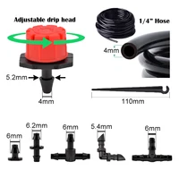 5m-50m Drip Irrigation System Automatic Watering Kit Irrigation Timer Garden Hose Adjustable Dripper Garden Tool Set 4
