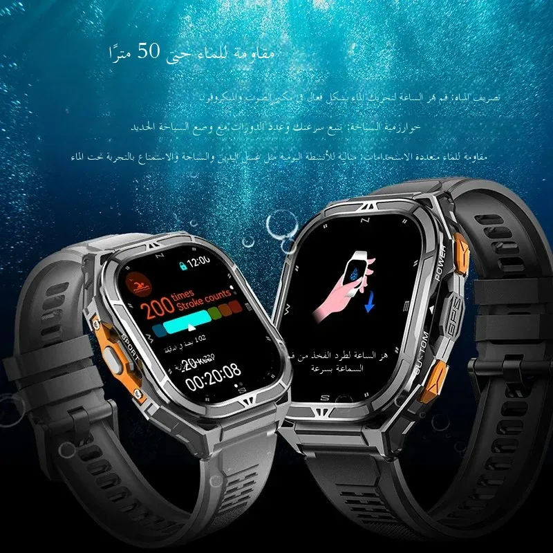 Luxury Amoled Smartwatch Real Gps 5atm Waterproof Smart Watch Electronic Clock Sports Wrist Digital Watches For Man Android 2026, Alina Gadgets