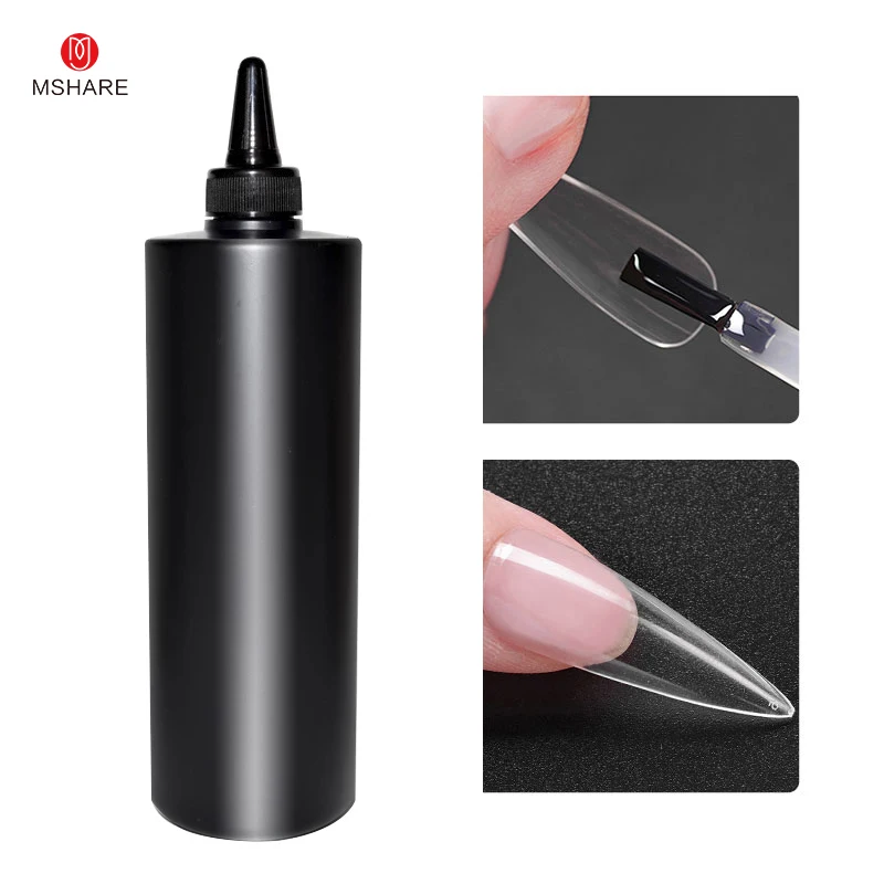 MSHARE 1kg Nail Glue Base Coat 3 In 1 Base Gel Slip Solution Soak Off Resin Varnish UV LED Gel