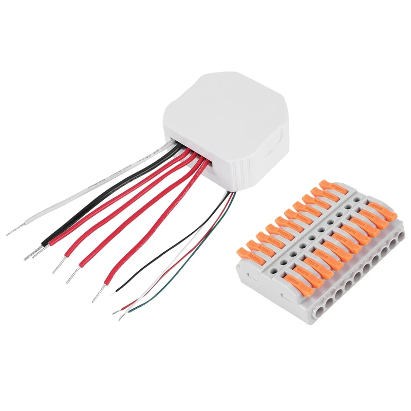 

Tuya Smart Wifi 2 Gang Double Curtain Blind Switch Module Roller Shutter Electric Motor Smart Life App With Home Alexa