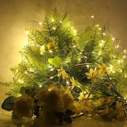 Led Copper Wire Fairy Lights Waterproof LED String Lights Battery Operated  DIY Wedding Party Christmas Decoration Garland - Image 6