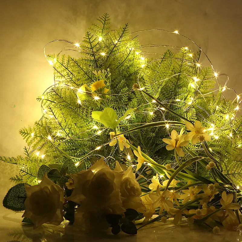Led Copper Wire Fairy Lights Waterproof LED String Lights Battery Operated  DIY Wedding Party Christmas Decoration Garland - Image 6