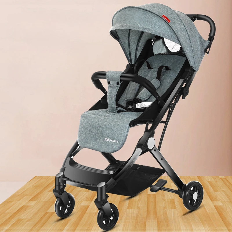 Lightweight Travel Pram four-wheel stroller Portable newborn baby foldable shock-absorbing umbrella stroller Baby Carriage 3