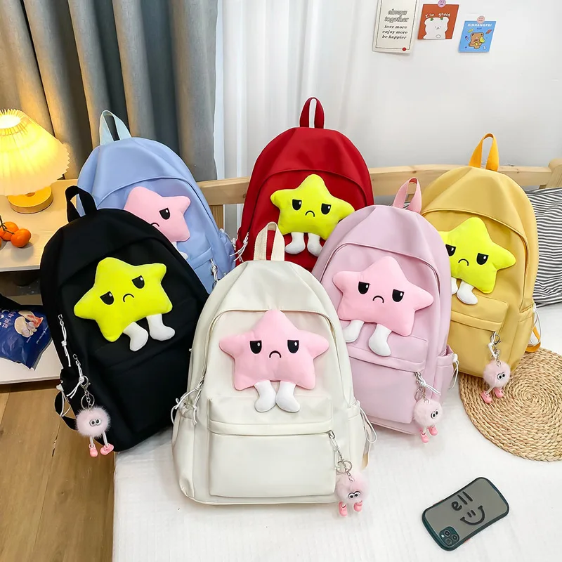 Hello Kitty Casual Children's School Bag Cute Large Capacity Junior High School Student College Student School Backpack Women