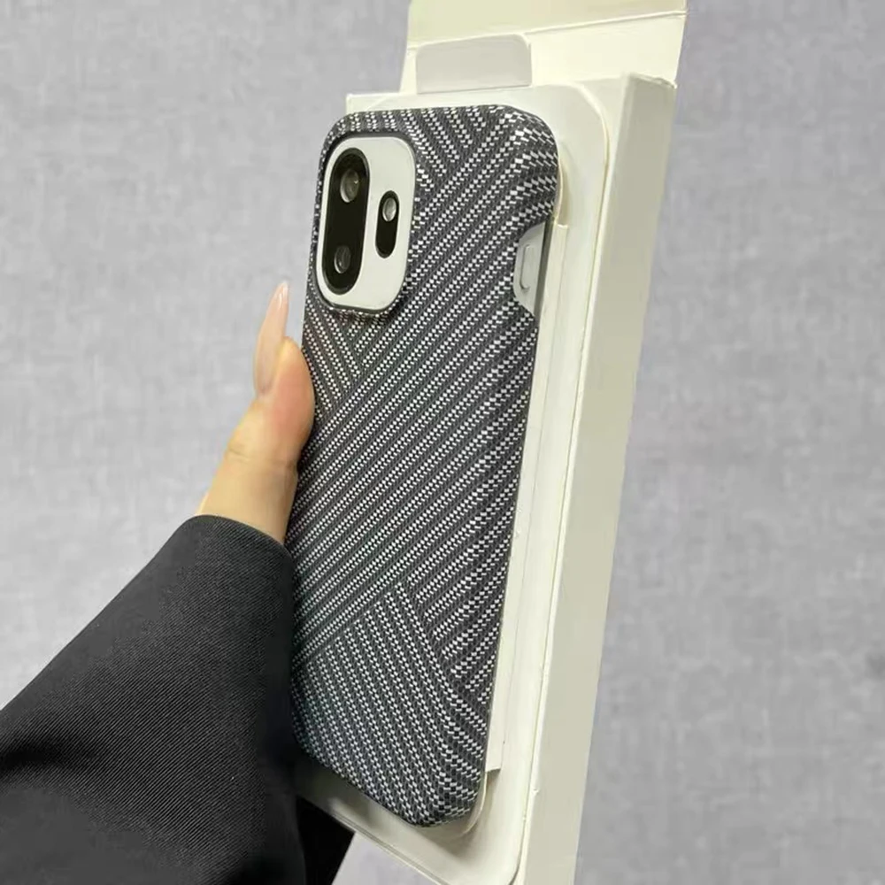 Ultra Thin Carbon Fibre Kevlar Pattern Half-Pack Rugged Armor Case Cover