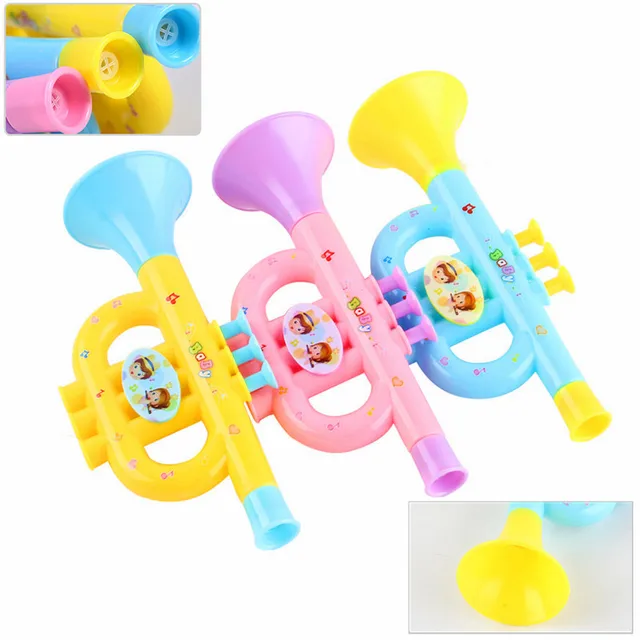 1Pc Random Color Baby Music Toys Early Education Toy Colorful Baby Music Toys Trumpet Musical Instruments For Kids Children Gift 1