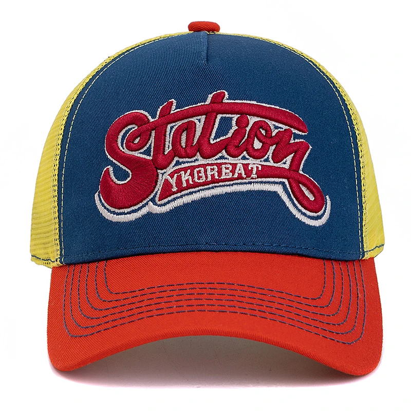 New Style Unisex  Baseball Cap Classic YKGREAT Letter Pattern Mesh Cap Men And Women Breathable Streetwear Summer Trucker Hat