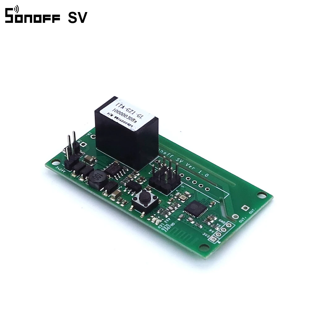 1-10PCS SONOFF SV Wifi Switch Relay 5-24V Safe Voltage Wireless Switch Smart Home Module Support Secondary Development Alexa