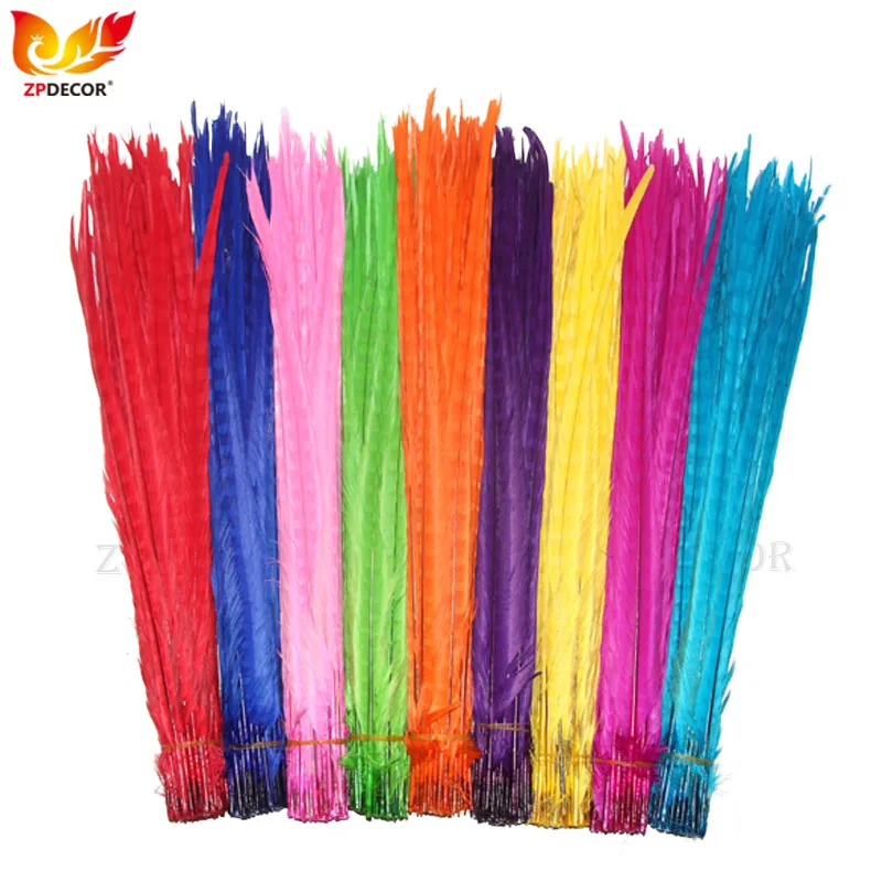 

Прямая продажа с фабрики, 45-50 см, 18-20 дюймов, рингшейный цвет, цветные плюманы