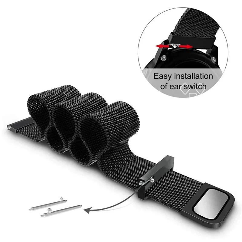 Elegant Magnetic Milanese Metal Strap - 20/22mm Bracelet Band Accessory