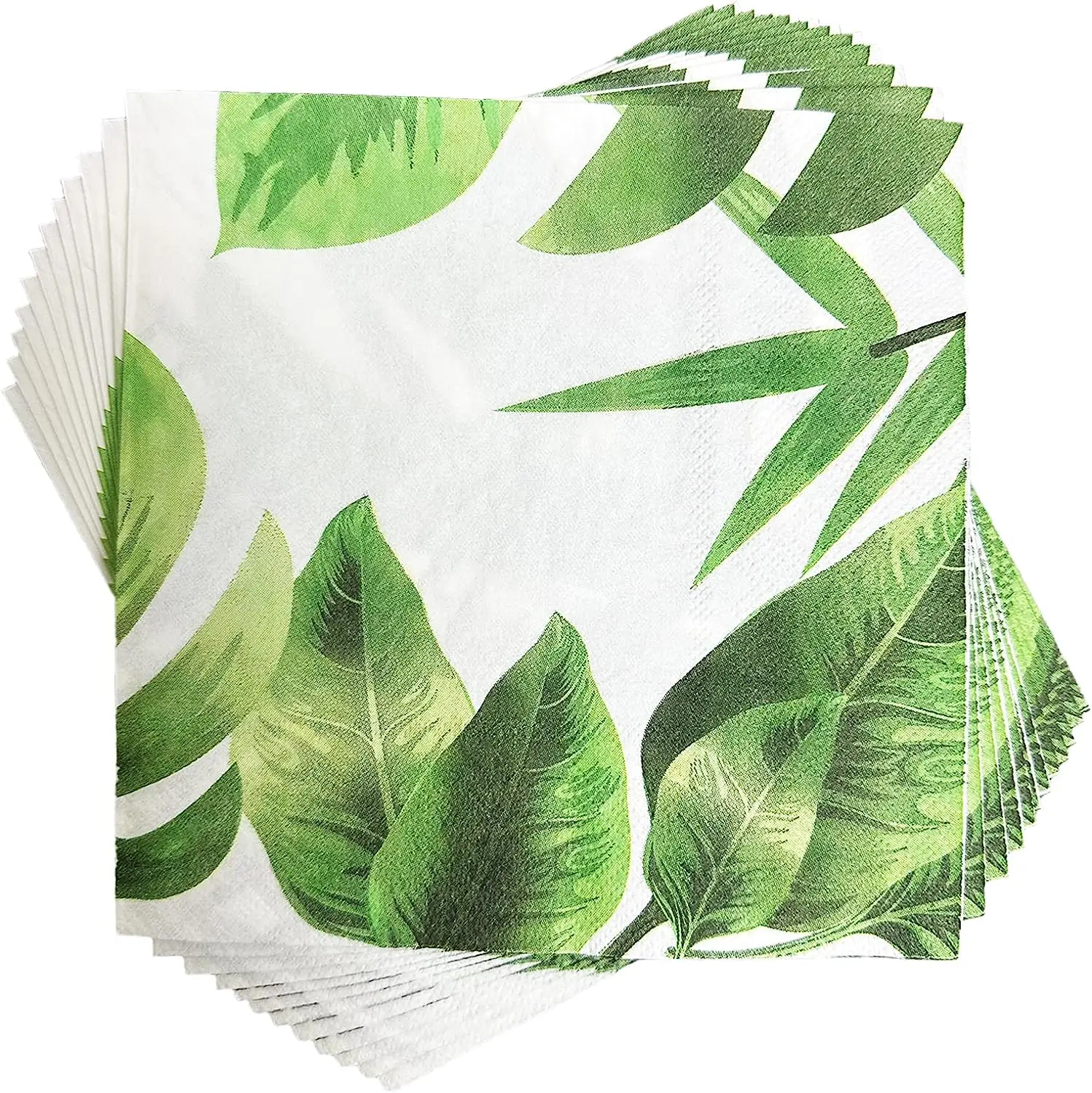  100pcs Leaf Guest Napkins 3 Ply Disposable Paper