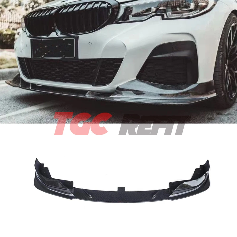 

Carbon Fiber CMST Style Front Bumper Chin Lip Spoiler For BMW 3 Series G20 G21 G28 Lips Protection Cover Trim Kit