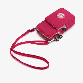 محفظة رياضية، حقيبة الهاتف المحمول، حقيبة كتف متعددة الطبقات بسحاب، حقيبة يد، محفظة للعملات المعدنية، محفظة صغيرة بسلسلة مفاتيح ريترو، حقيبة ذراع خارجية 6