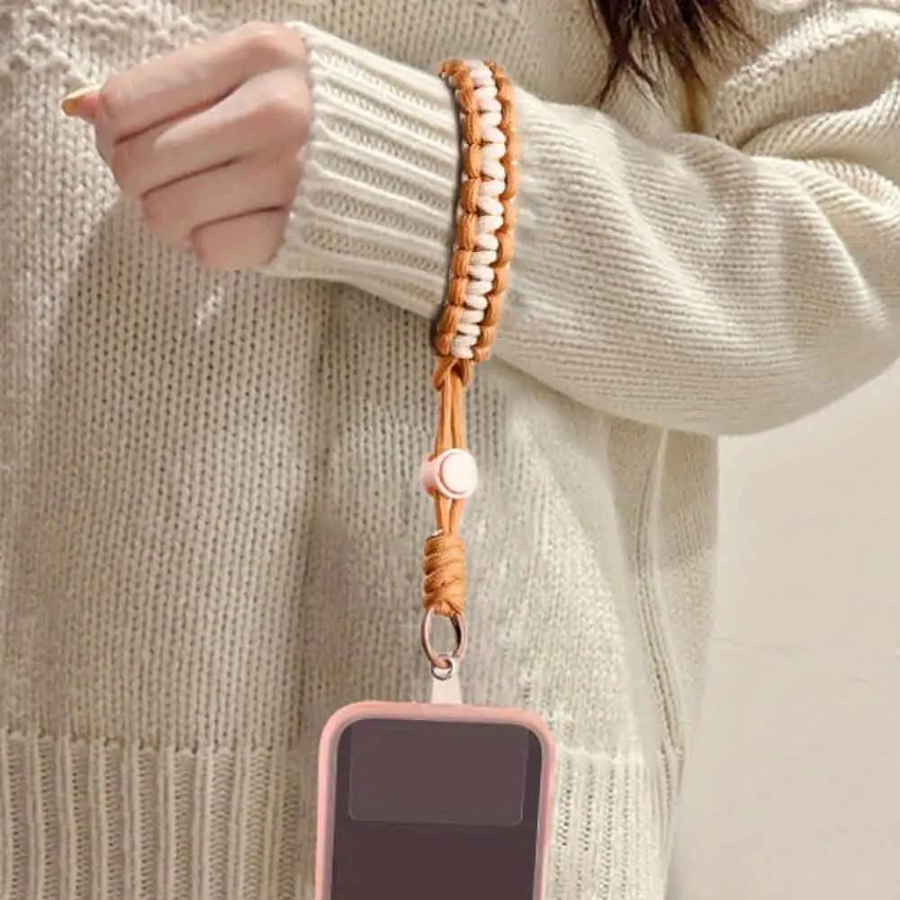 Handwoven Adjustable Universal Phone Lanyard Wrist Strap Outdoor Sports Anti-Drop Safety Rope For iPhone Samsung Xiaomi Huawei