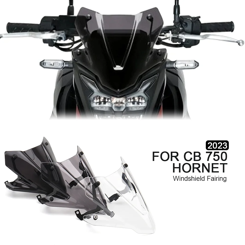 

Motorcycle Windshield Windscreen Visor Fits For HONDA CB 750 Hornet CB750 HORNET 2023 Wind Deflector Shield Screen With Bracket