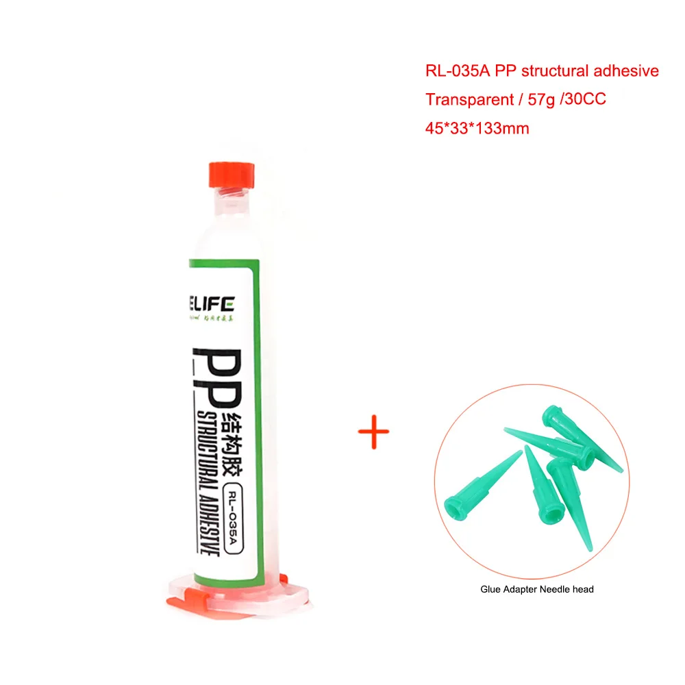 RELIFE RL-062/RL-035A PP Structural Adhesive /Handle For iPhone 8-12 Pro Max Back Cover Glass Lens LCD Frame Bezel Bonding Glue stainless steel flux core wire Welding & Soldering Supplies