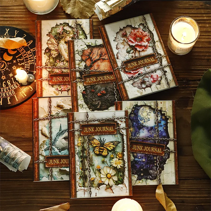 Vintage Fantasy theme Stereo Art Hand Tent Decoration Paper Planner Diy Hand Account Scrapbooking Background paper 30 pcs