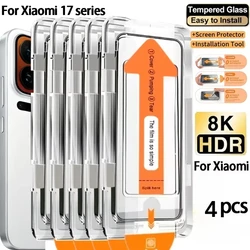 Ultra HD Clear Tempered Glass Screen Protector - Dust - Free, Easy Installation for Xiaomi 17 pro