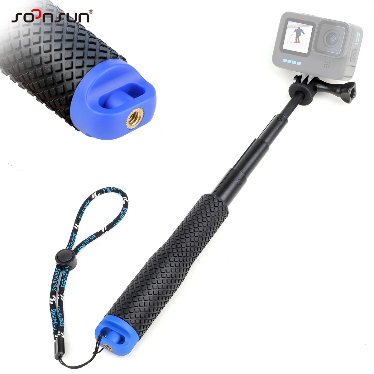 Waterproof Extendable Pole Selfie Stick GoPro Hero Hand Grip Go Pro Akaso Insta360 SJCAM DJI Osmo Action Camera SOONSUN