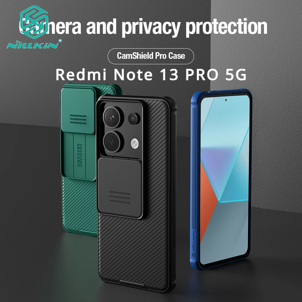 

Чехол для Redmi Note 13 Pro с зеркальной поверхностью NILLKIN, чехол для защиты объектива камеры от скольжения, чехол для конфиденциальности для Xiaomi Redmi Note13 Pro, чехлы для телефона