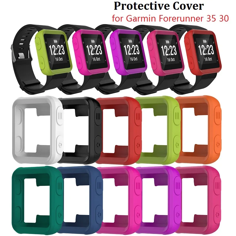 

10PCS Protective Cover for Garmin Forerunner 35 30 S20 Smart Watch Shock-Proof Soft Silicone Protector Cases Accessories