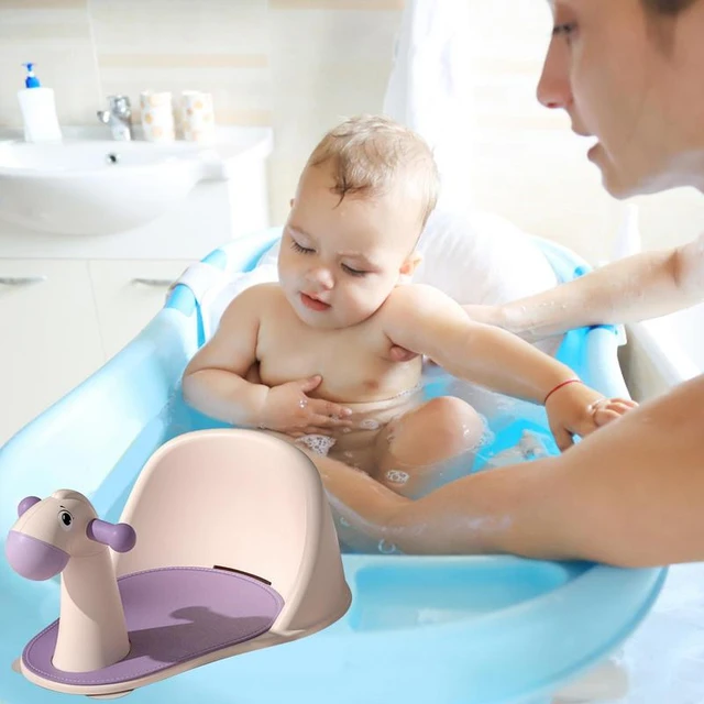 Asiento de bañera para bebé con acolchado suave antideslizante