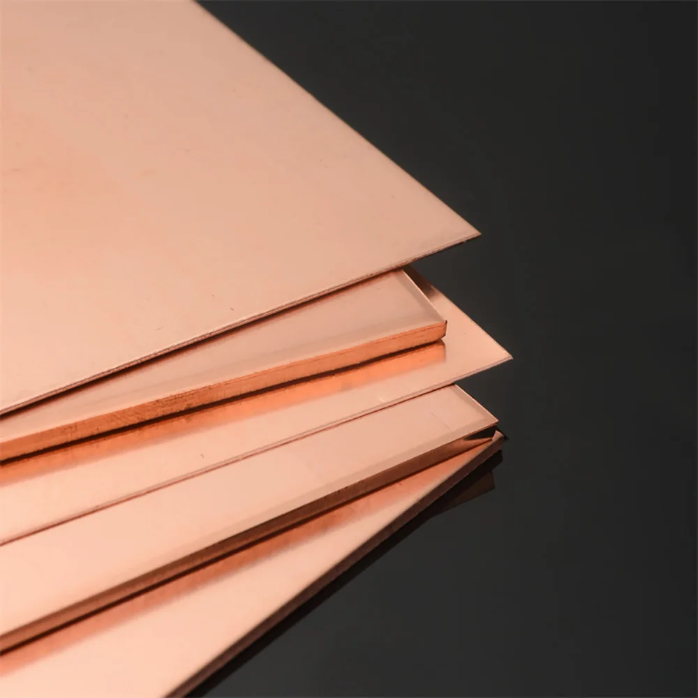 1pcs T2 Purity Copper Sheet Metal Plate Thickness 0.5 0.8 1 1.5 2 3 4 5 6mm Metal  Sheet 50x100mm 100x100mm 150x150mm 200x200mm - AliExpress