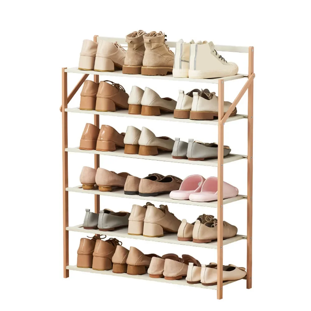 

Secure Shoe Rack Household Sandals Cabinet Multilayer Dustproof Installation Free Foldable Foothold Cupboard