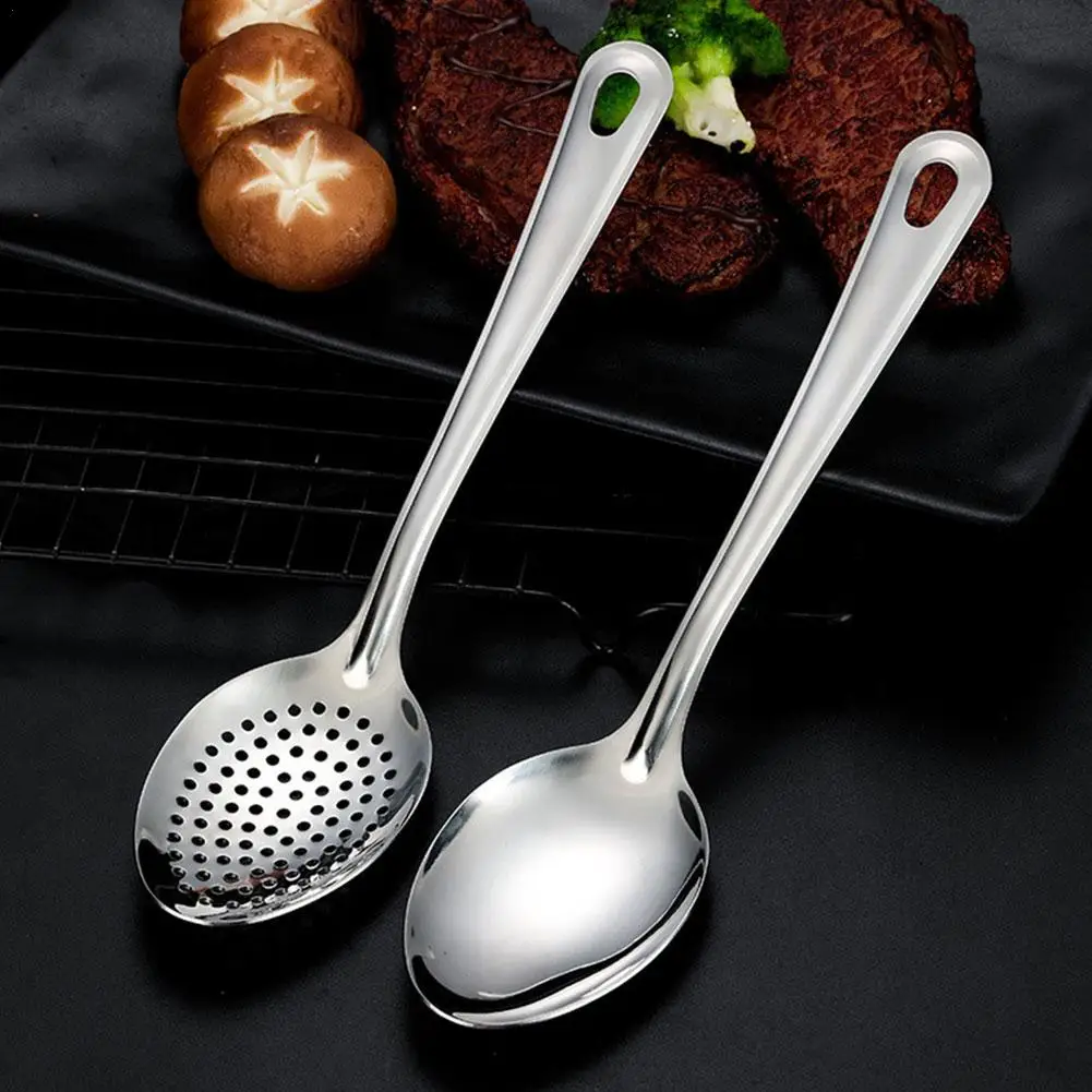 Stainless Steel Strainer Spoon Kitchen Colander Spoon Colander Skimmer