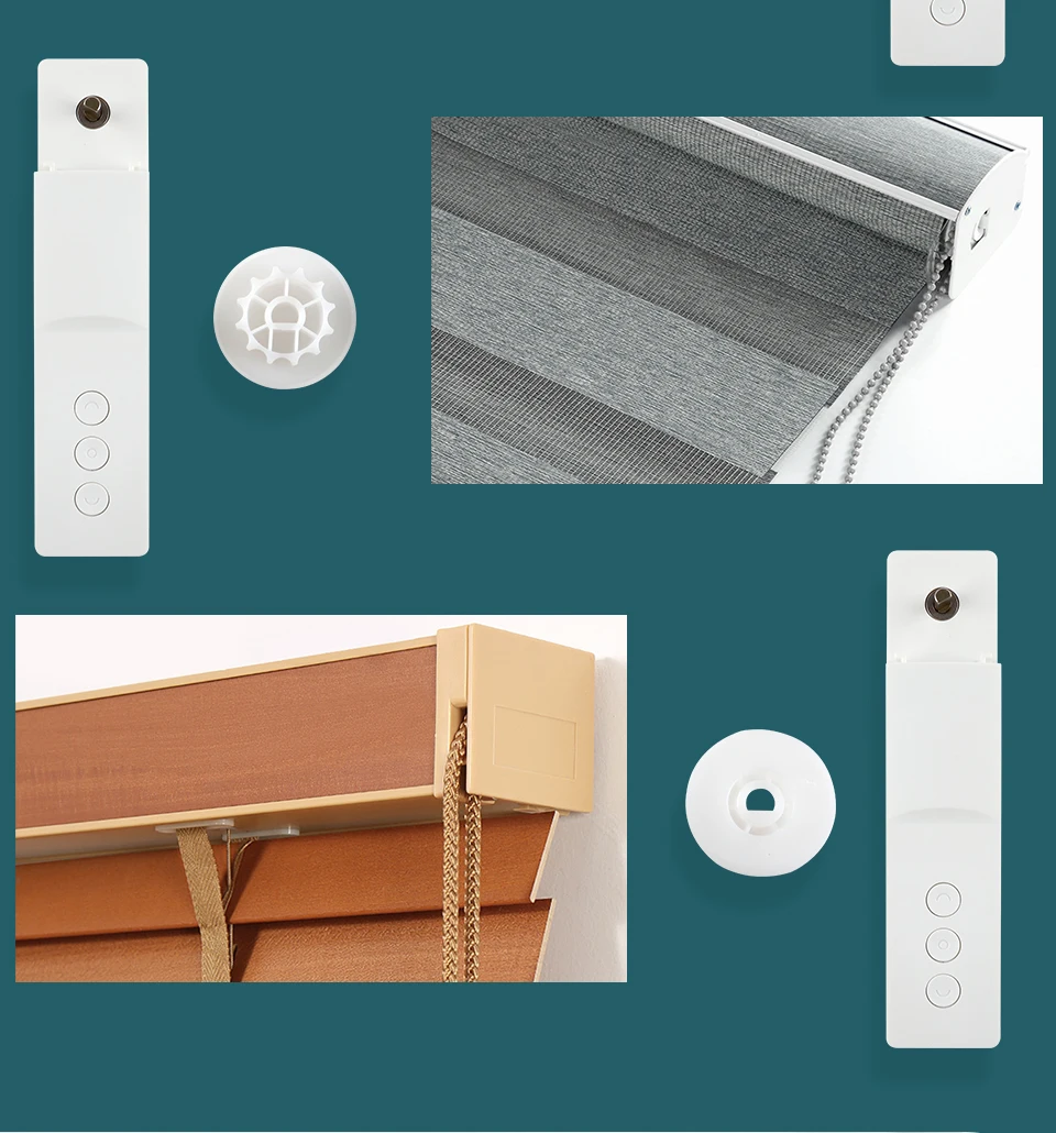 Zemismart Zigbee Roller Shade Driver Work with Tuya Bulit in Battery Blind Motor